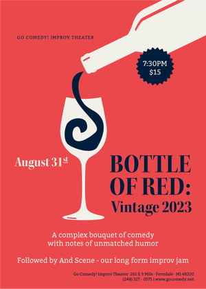 Bottle of Red: Vintage 2023 poster