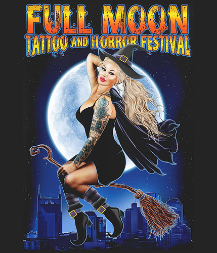 23rd Annual Nashville Full Moon Tattoo and Horror Festival poster