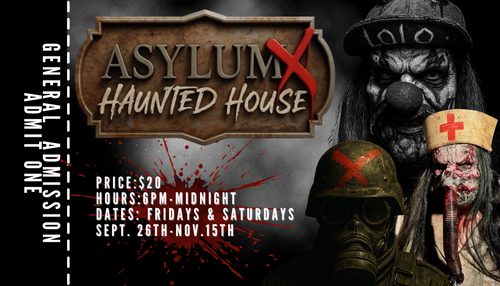 Asylum X Haunted House poster