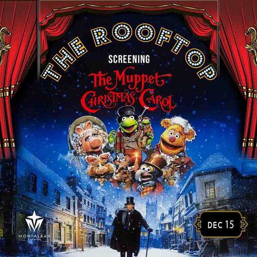 The Muppets Christmas Carol Rooftop Screening & Holiday Hideout! poster