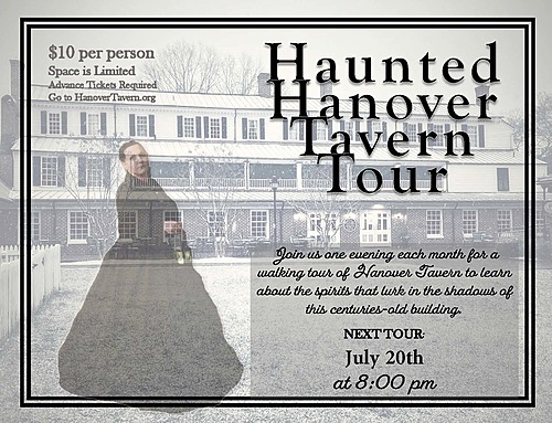 Haunted Hanover Tavern Tours July poster