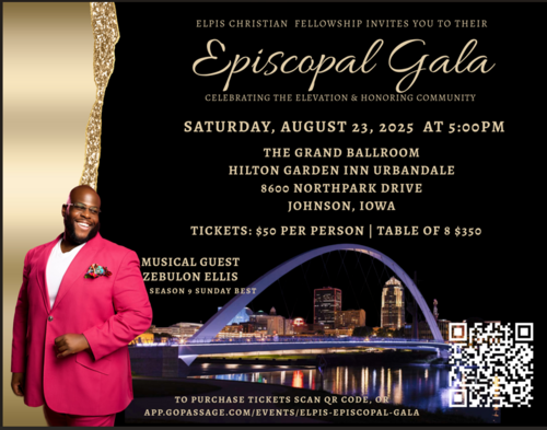 Elpis Christian Fellowship Episcopal Gala Celebration poster