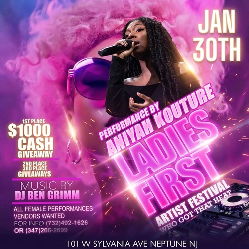 Ladies First Artist Festival poster