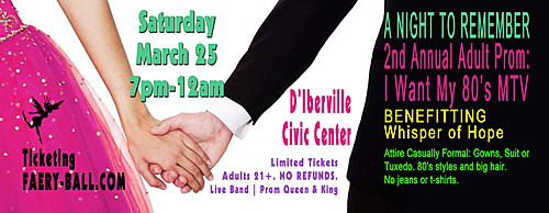 Adult Prom: I Want My 80's MTV poster