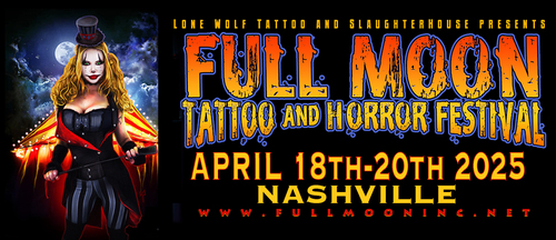 Nashville Full Moon Tattoo and Horror Festival poster