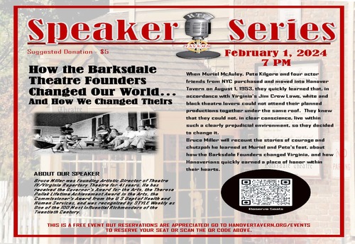 Speaker Series - The Integration of Barksdale Theatre poster