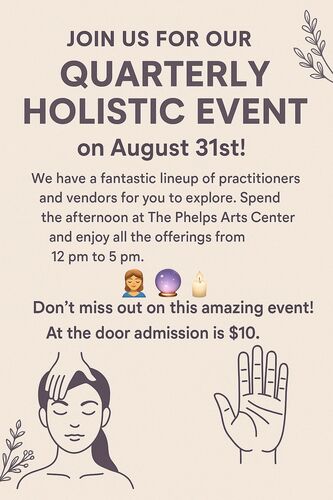 Quarterly Holistic Fair poster