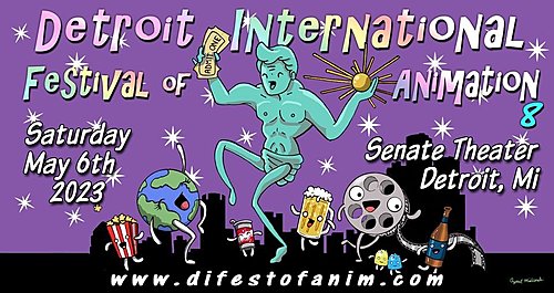 9th Annual Detroit International Festival of Animation  poster