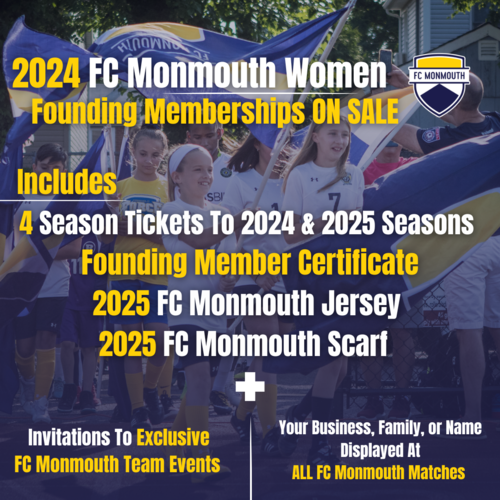 FC Monmouth Women's Team Founding Membership poster