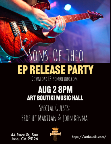 Sons of Theo, Prophet Martian, and John Renna poster