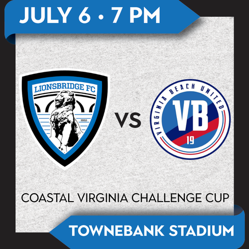Lionsbridge FC vs Virginia Beach United (July 6, 2024) poster
