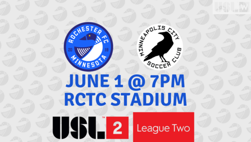 USL 2 Men's League: Rochester FC vs Minneapolis City SC poster