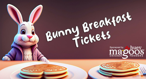 Magic 107.7 Easter Egg Hunt Bunny Breakfast poster