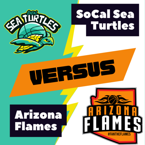 SoCal Sea Turtles vs Arizona Flames poster