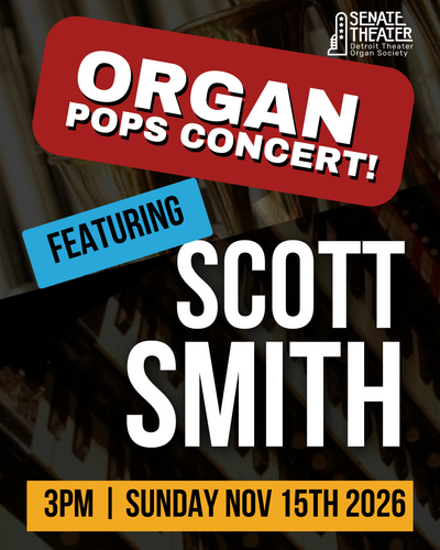 Organ Pops Concert Featuring Scott Smith  poster