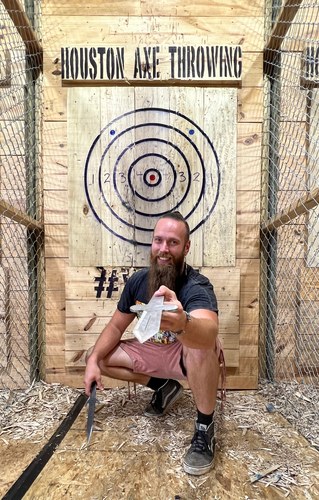David Christiansen (BeardedViking7) Meet & Greet With Axe Throwing poster