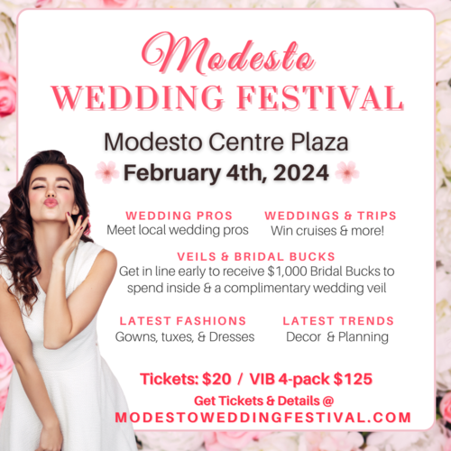 Modesto Wedding Festival - Your Ultimate Bridal Extravaganza at Modesto Centre Plaza poster
