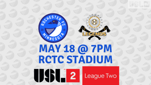 USL 2 Men's Game: Rochester FC vs St Croix Soccer Club poster