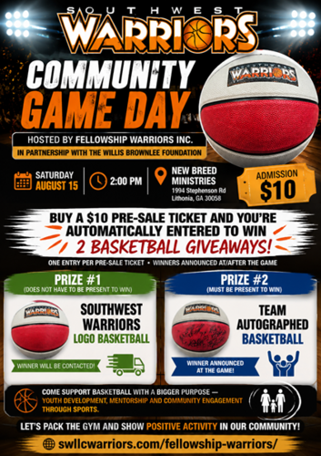 Southwest Warriors Community Game Day | Warriors vs. Columbus Skyhawks poster