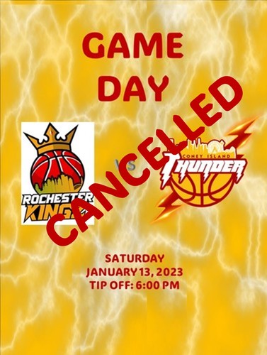 CANCELLED: Coney Island Thunder vs  Rochester Kingz poster