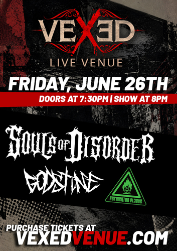 Souls of Disorder, GodStine and Fermented Plague poster