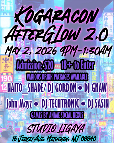 Kogaracon 2026 Afterparty poster