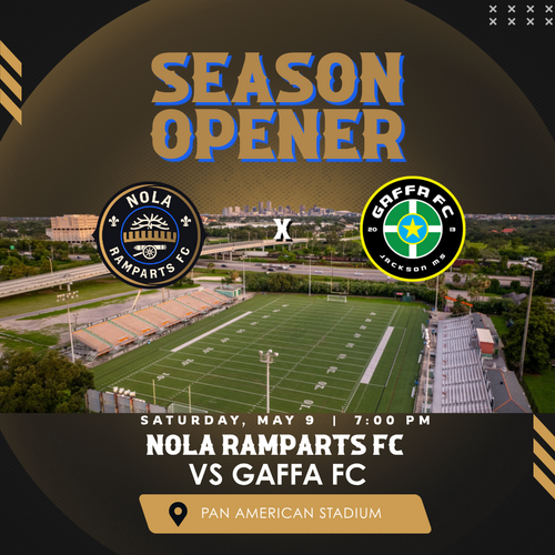 NOLA Ramparts FC vs Gaffa FC poster