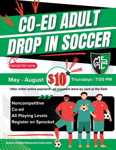 Drop In Soccer poster