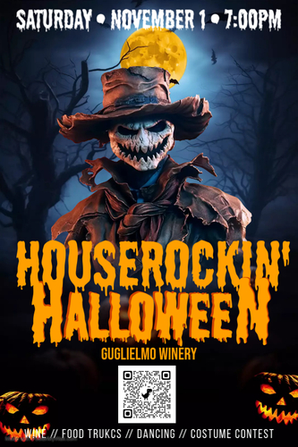 Houserockin' Halloween at Guglielmo 2025 poster