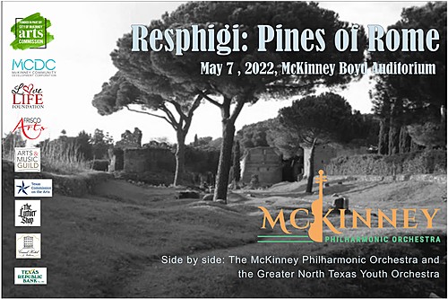 Pines of Rome. Side by side with the McKinney Philharmonic Orchestra and the Greater North Texas Youth Orchestra. poster
