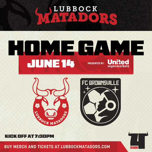 Lubbock Matadors VS FC Brownsville 2025 Regular Season poster