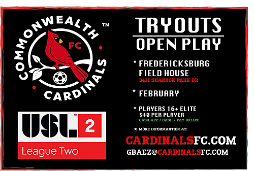 Commonwealth Cardinals FC Tryout | Open Play Showcase poster