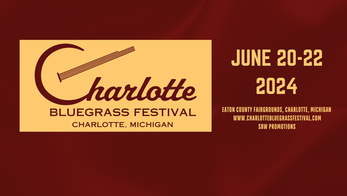 Charlotte Bluegrass Festival 2024 poster