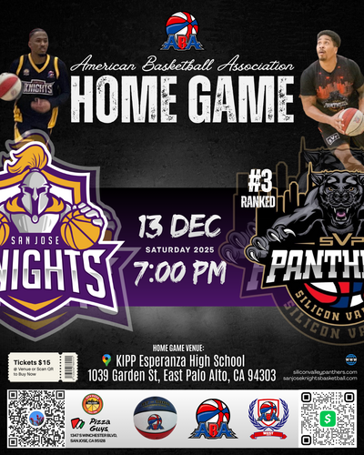 Silicon Valley Panthers vs San Jose Knights poster