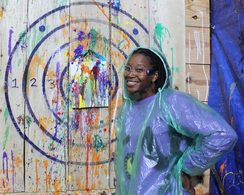 David Christiansen (BeardedViking7) Meet & Greet - Splatter Painting poster