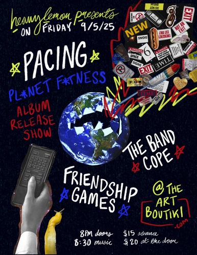 Pacing Album Release Show,  The Band Cope, Friendship Games