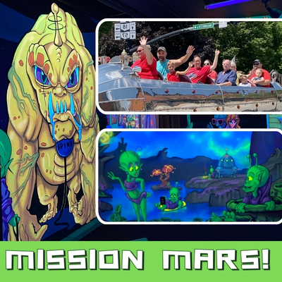 Rocket Ride Adventure + Alien Mini-Golf - Mission Mars !  poster