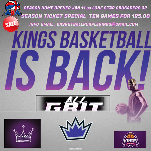 Season Tickets  Purple Kings 2024-2025 poster