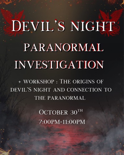 Devil's Night Paranormal Investigation poster