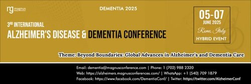 3rd International Alzheimer's Disease & Dementia Conference poster