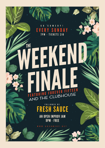 The Weekend Finale | Weekly Improv Comedy Show poster