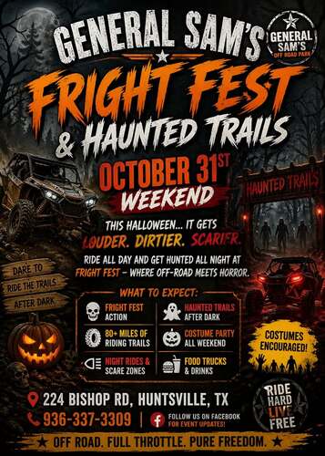 General Sam's Fright Fest & Haunted Trails poster