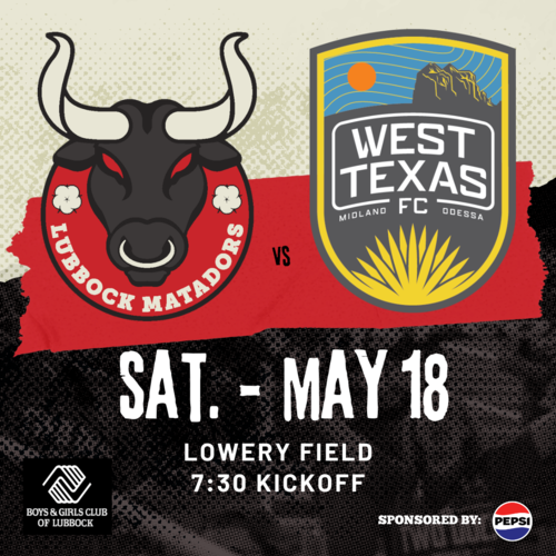 Lubbock Matadors VS West Texas FC 2024 Regular Season poster
