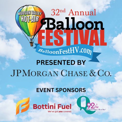 The 32nd Annual JPMorgan Chase Hudson Valley Hot-Air Balloon Festival poster