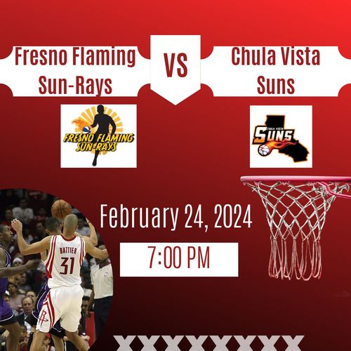 Fresno Flaming Sun Rays vs. Chula Vista Suns poster