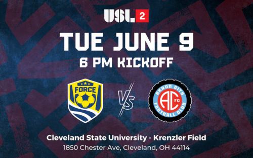 USL2: Cleveland Force SC vs Akron City FC (6/9/26) poster