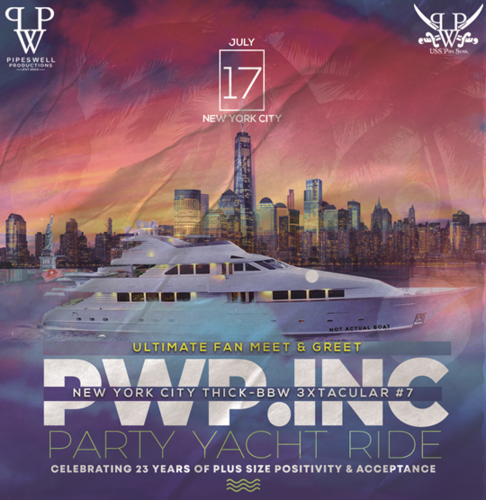 PipesWell Productions 8th Annual Thick to BBW Boat Ride poster