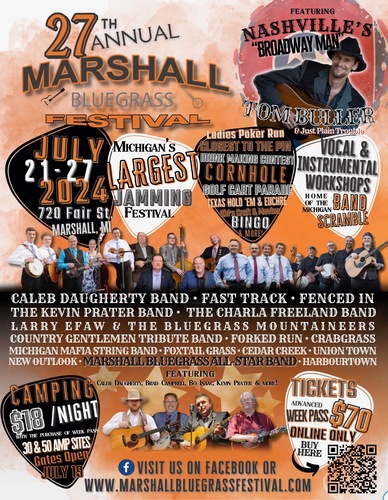 Marshall Bluegrass Festival ‘24 poster