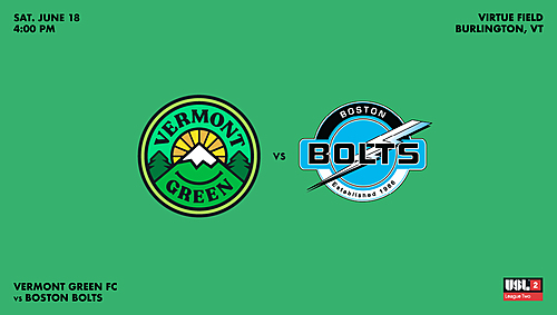 Vermont Green FC vs Boston Bolts poster