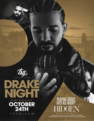 The Secret Garden Presents ......... DRAKE NIGHT (10.24.26) poster